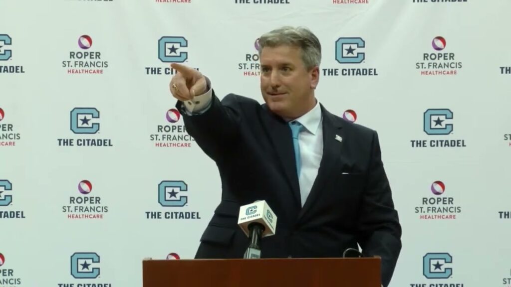 the citadel basketball ed conroy introductory press conference 1