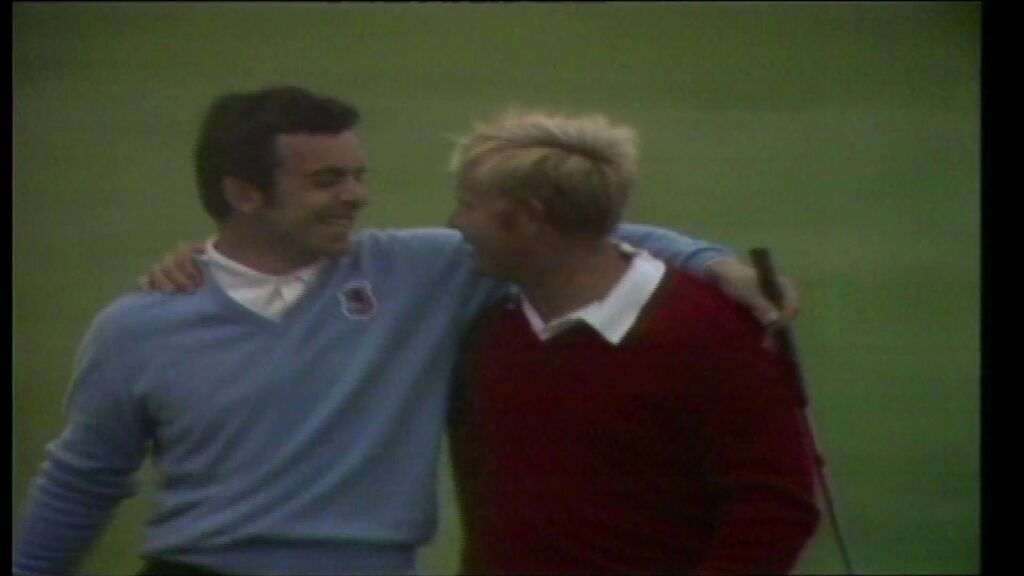 the concession highlights from the epic match between jack nicklaus tony jacklin 1969 ryder cup