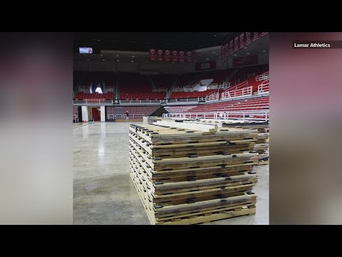 the first look at lamar universitys new basketball court