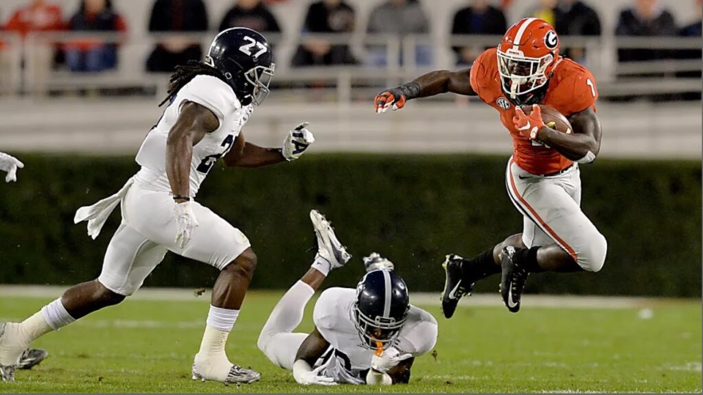 the game that georgia southern took georgia to overtime