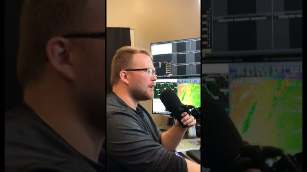 the internets weatherman getting prepared for his livestream ryanhallyall ryanhallyall