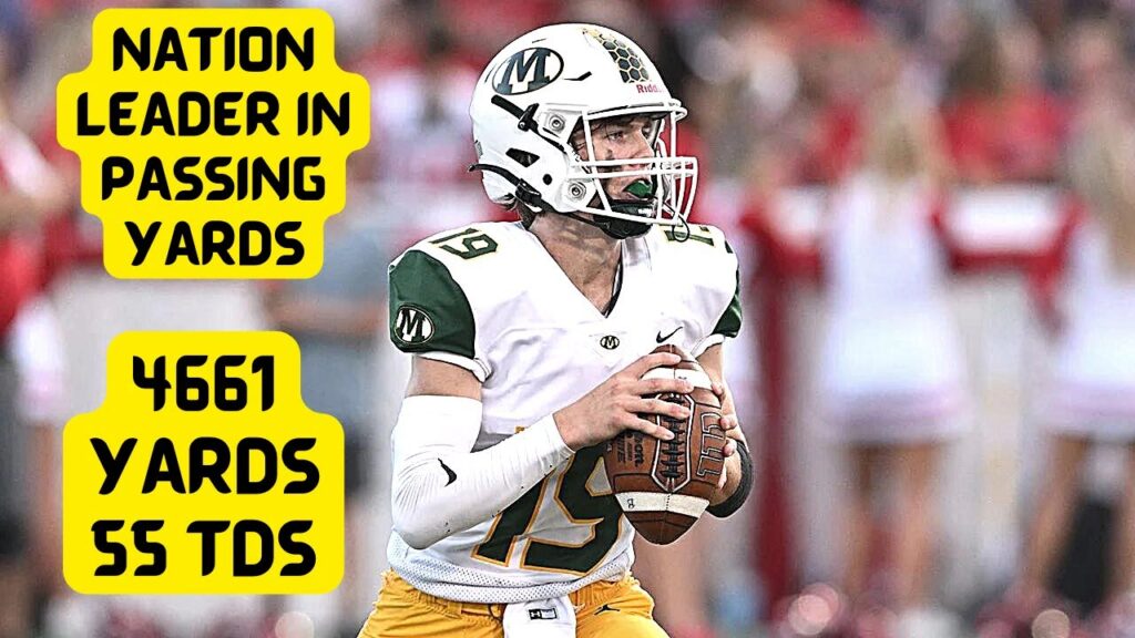 the nations leader in passing yards danny stoddard highlights