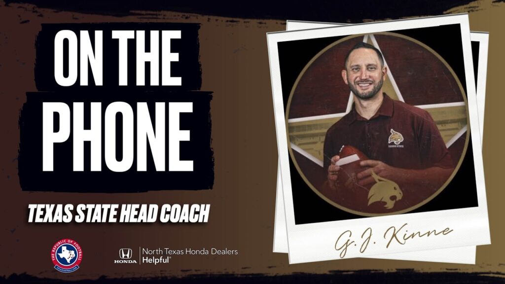 the rof interview texas state head coach g j kinne