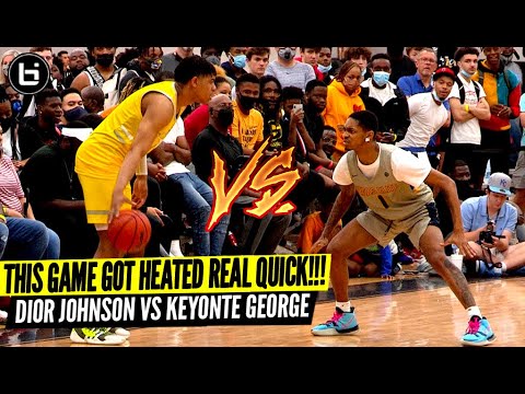 this game got heated dior johnson vs keyonte george lives up to the hype