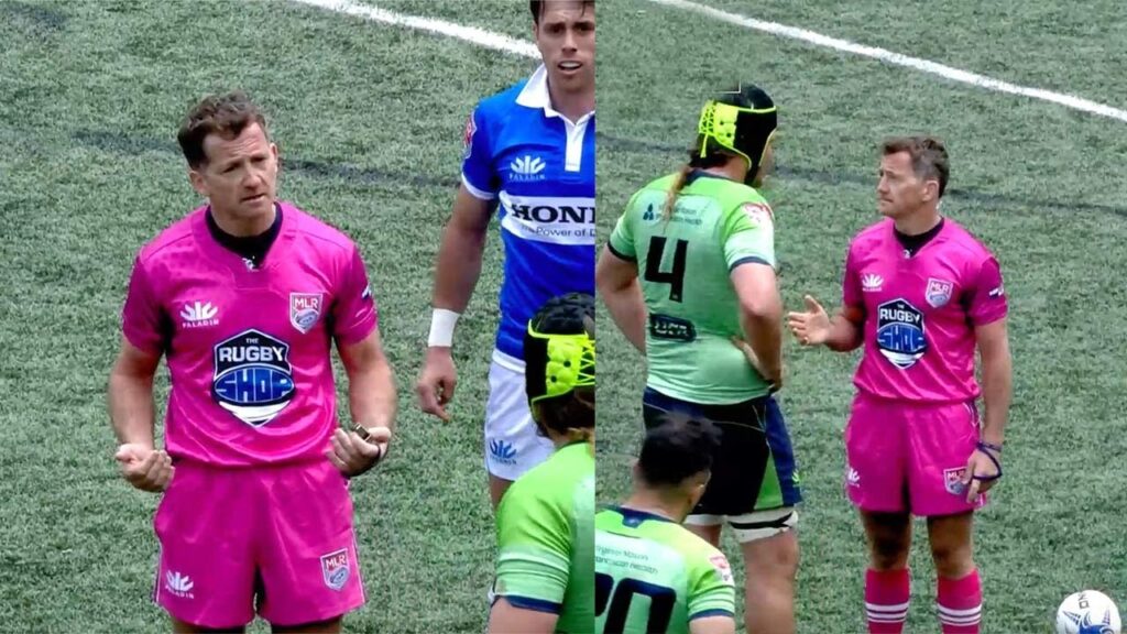 this is how a world class referee manages rugby players jp doyle major league rugby rugbypass