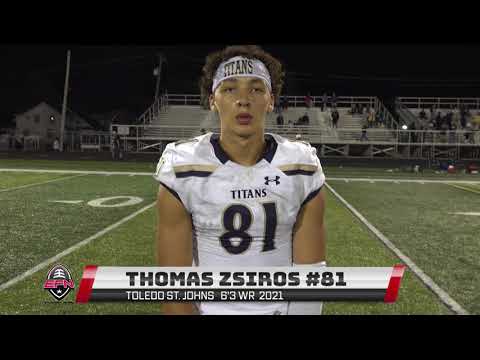 thomas zsiros highlights vs toledo central catholic