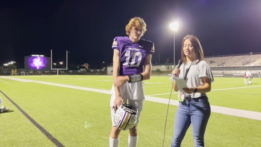 timber creek beats central 44 14 qb jacob porter and rb alec souimaniphanh talk to fng reporter