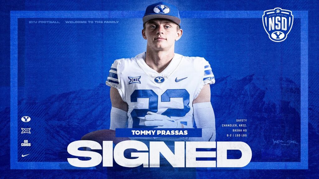 tommy prassas byu football national signing day 2024