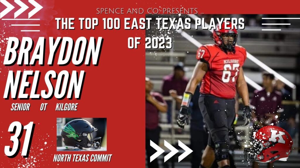 top 100 east texas players of 2023 31 braydon nelson