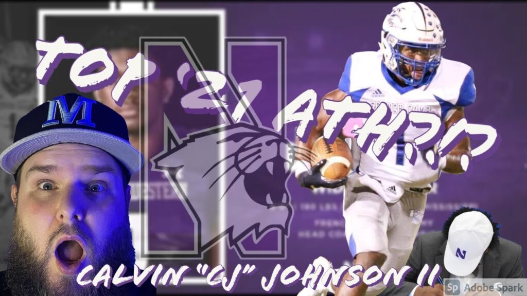 top 21 ath calvin cj johnson ii northwestern wildcats