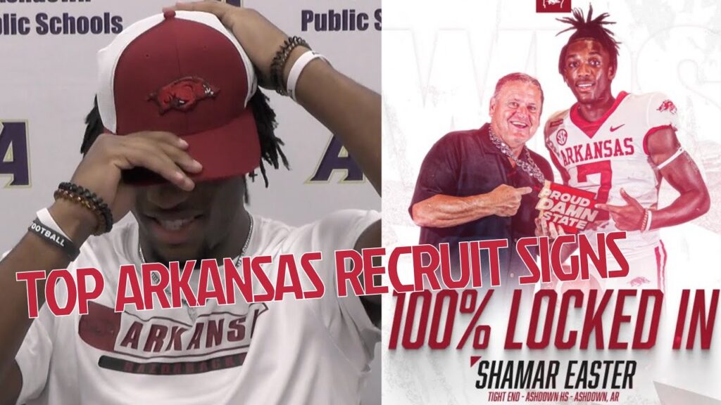 top arkansas prospect ashdown tight end shamar easter talks signing with razorbacks