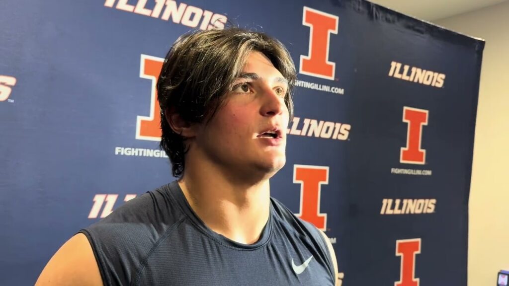 training camp illinois linebacker dylan rosiek