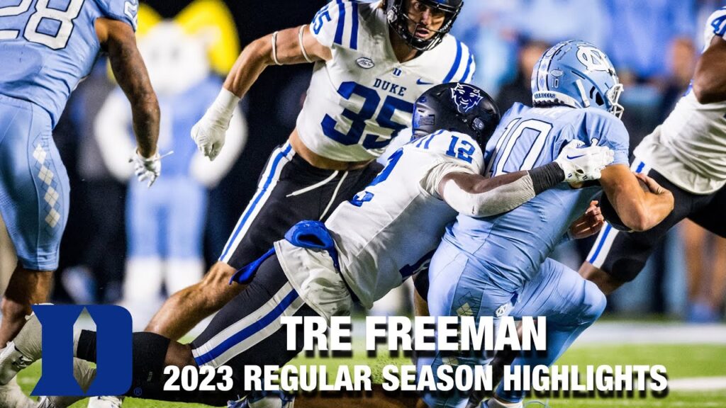 tre freeman 2023 regular season highlights duke lb