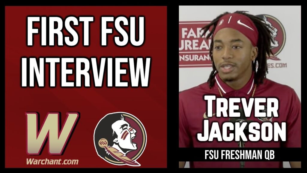 trever jackson freshman qb first fsu interview fsu football warchant tv fsu