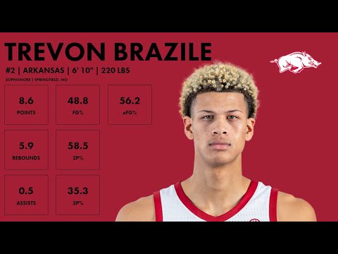 trevon brazile arkansas 2023 24 transfer portal highlights