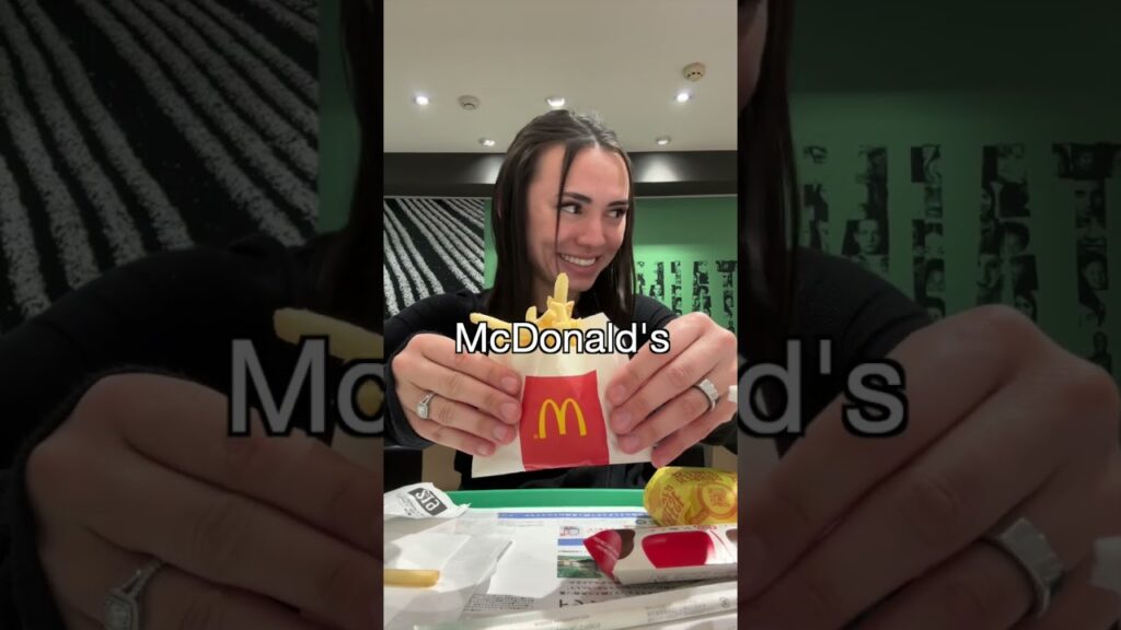 trying mcdonalds in japan