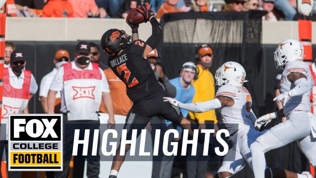 tylan wallace goes off for 11 catches 187 yards 2 tds in loss vs texas highlights cfb on fox