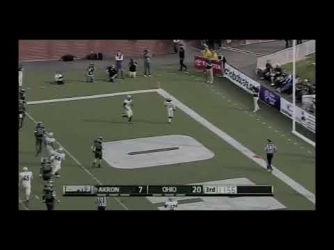 tyler williams university of akron senior football highlight