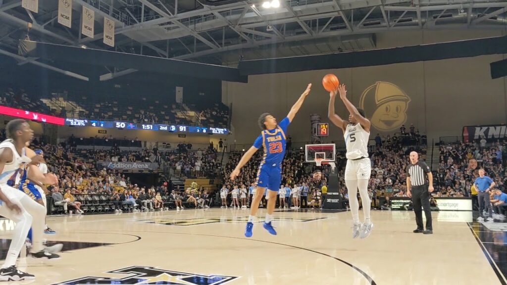 ucf basketball p j edwards hits three breaking team record for most threes in a game e29a94f09f8f80