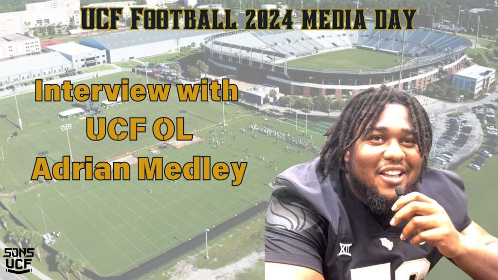 ucf football media day 2024 interview with ol adrian medley