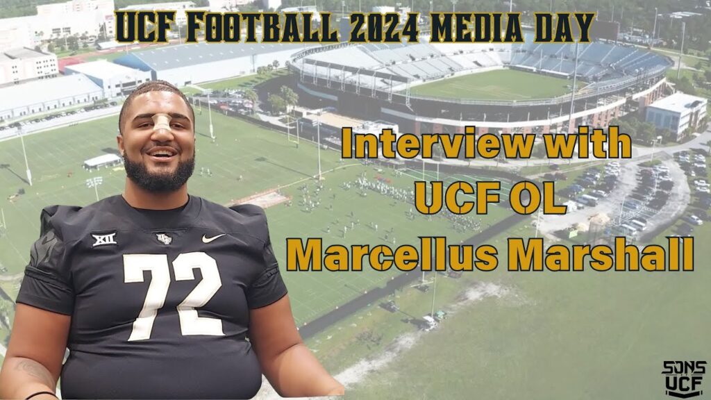 ucf football media day 2024 interview with ol marcellus marshall