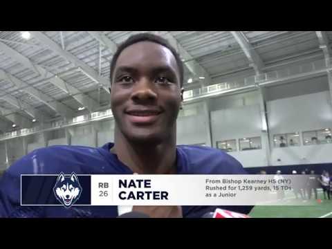 uconn football player spotlight nate carter