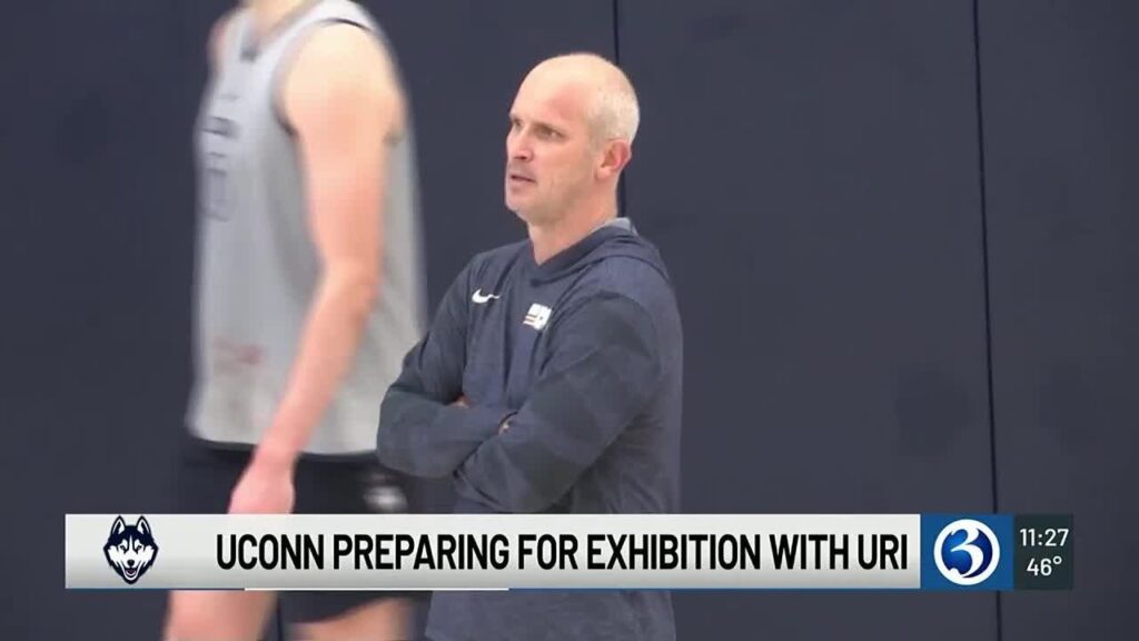 uconn prepares for exhibition with uri