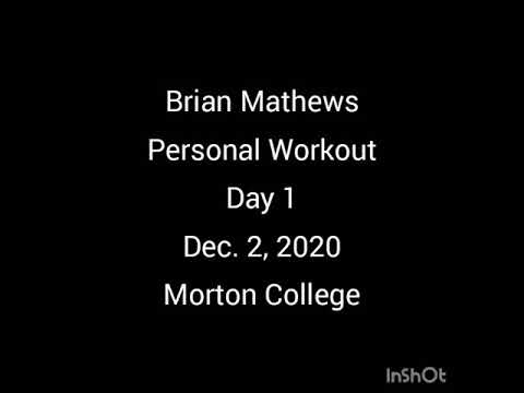 umass recruit brian mathews personal workout day 1