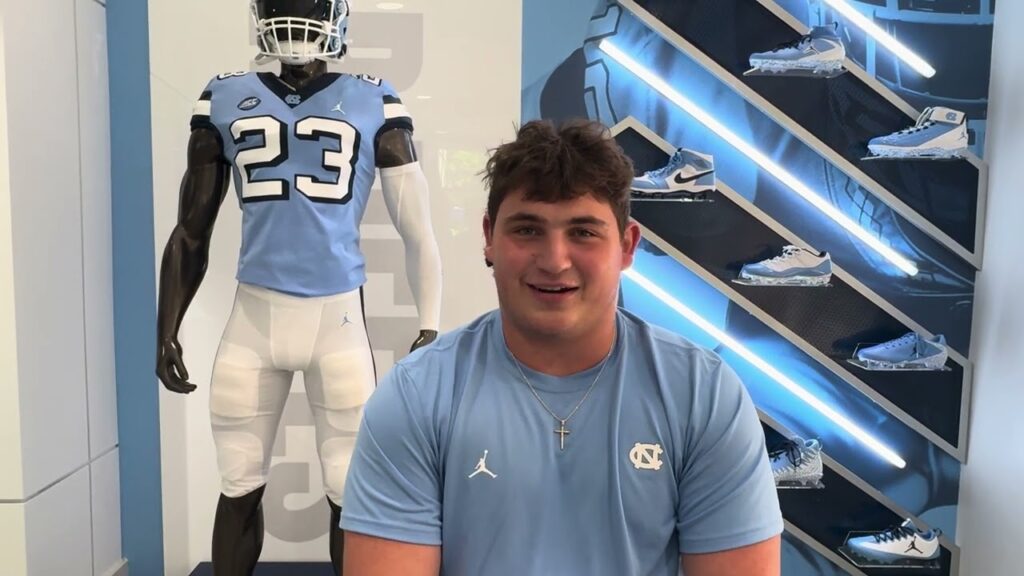 unc football freshman dl peter pesansky interview