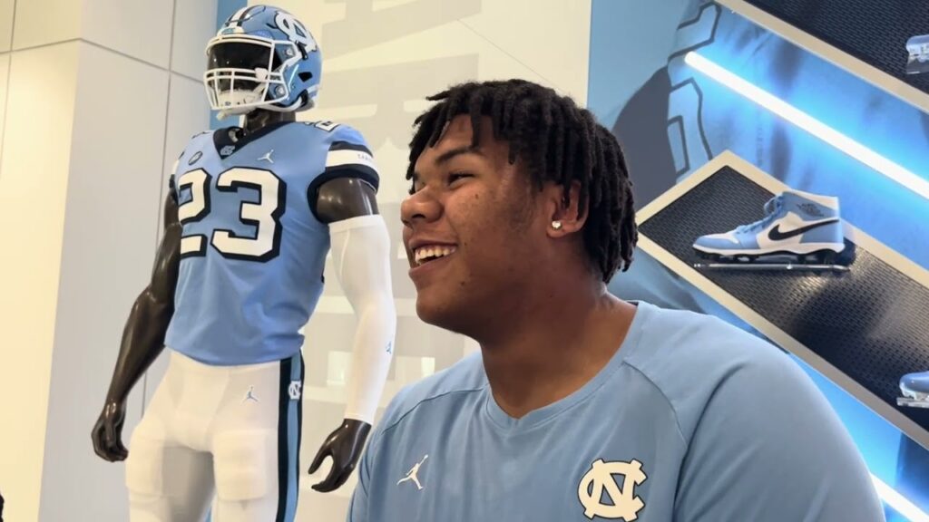 unc incoming transfer ol howard sampson interview inside carolina interviews