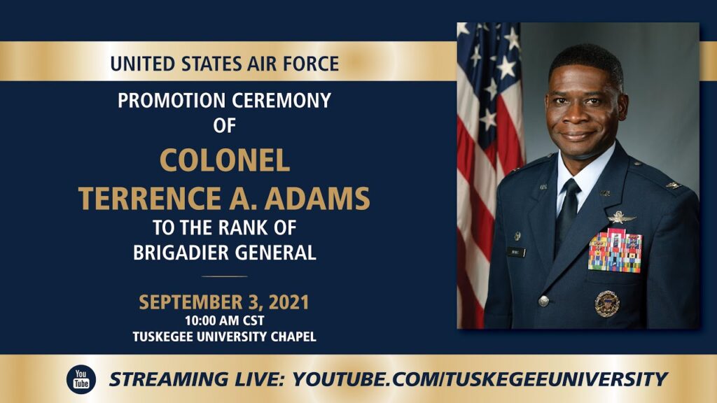 united states air force promotion ceremony of colonel terrence a adams