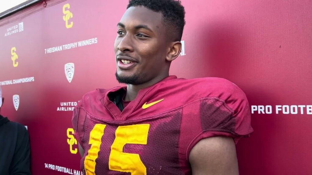 usc wr jaden richardson talks transfer process jump from div iii and growing up a usc fan