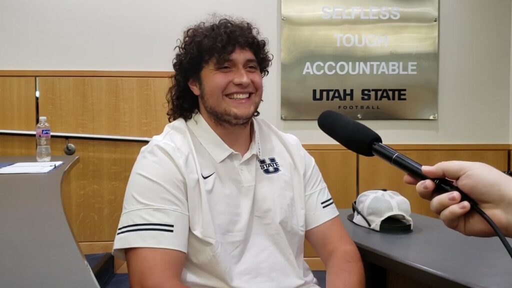 utah state offensive lineman cole motes aug 1 2024