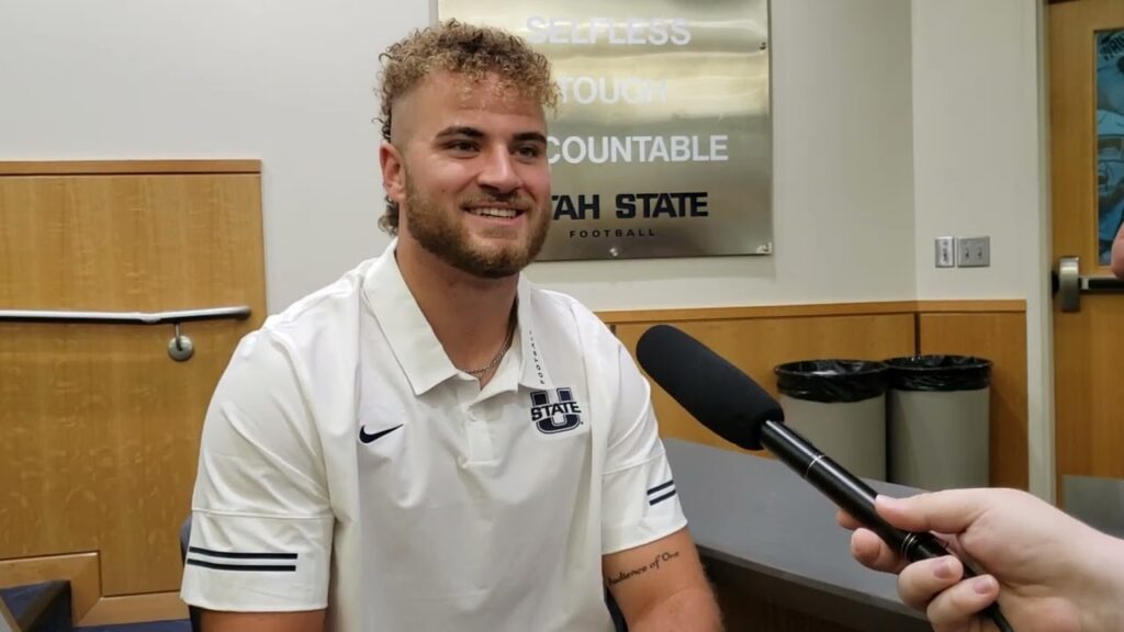 utah state tight end broc lane aug 1 2024