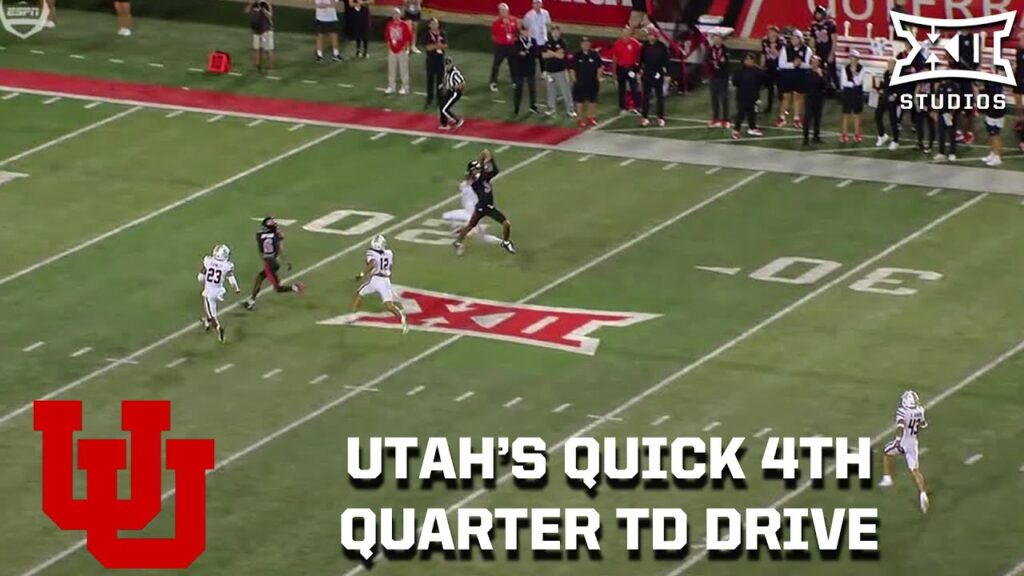 utahs quick 4th quarter td drive with dorian singer catch caleb lohner td 1