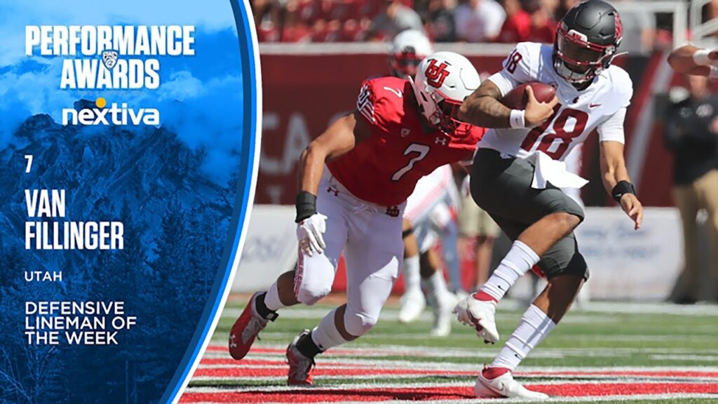 utahs van fillinger wins pac 12 defensive lineman of the week accolades