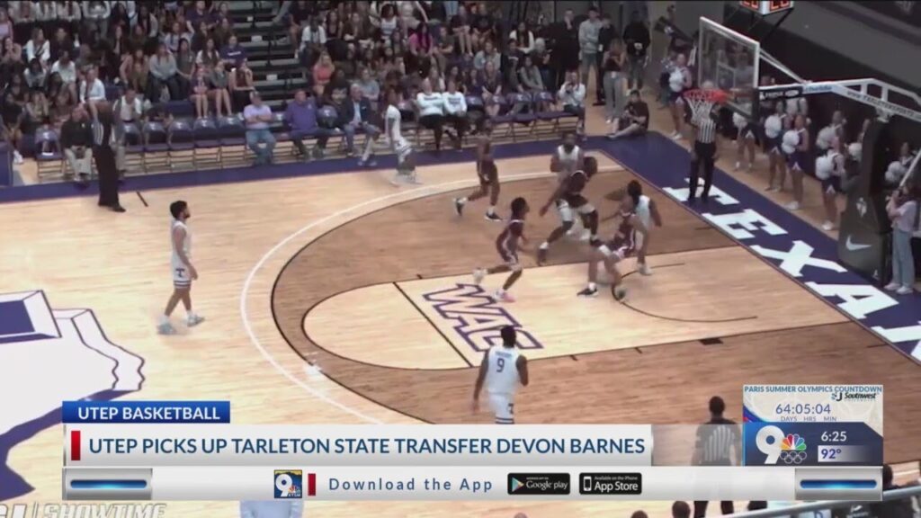 utep mens basketball picks up tarleton state transfer devon barnes