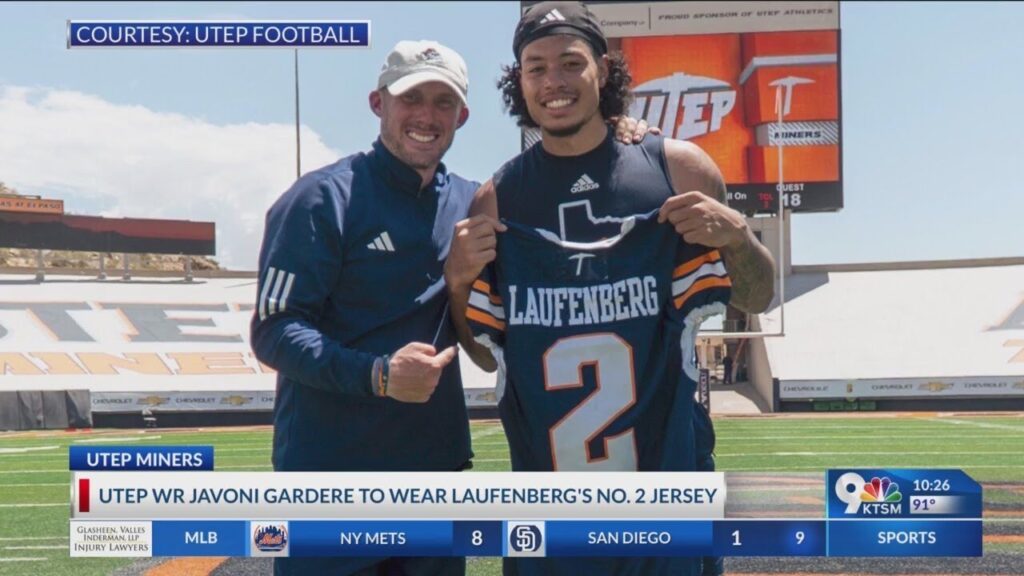 utep wide receiver javoni gardere to wear laufenbergs no 2 jersey