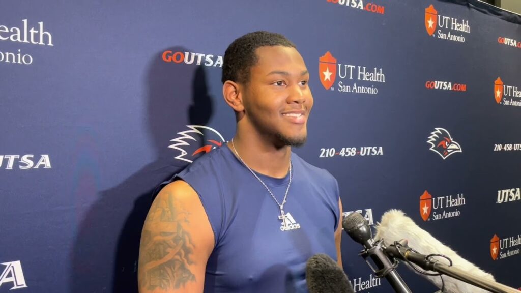 utsa dl tai leonard post spring practice interview 3 28 23