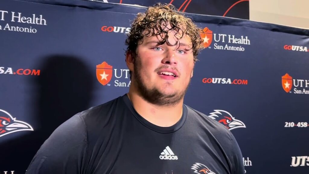 utsa ol luke lapeze post practice interview 9 20 23