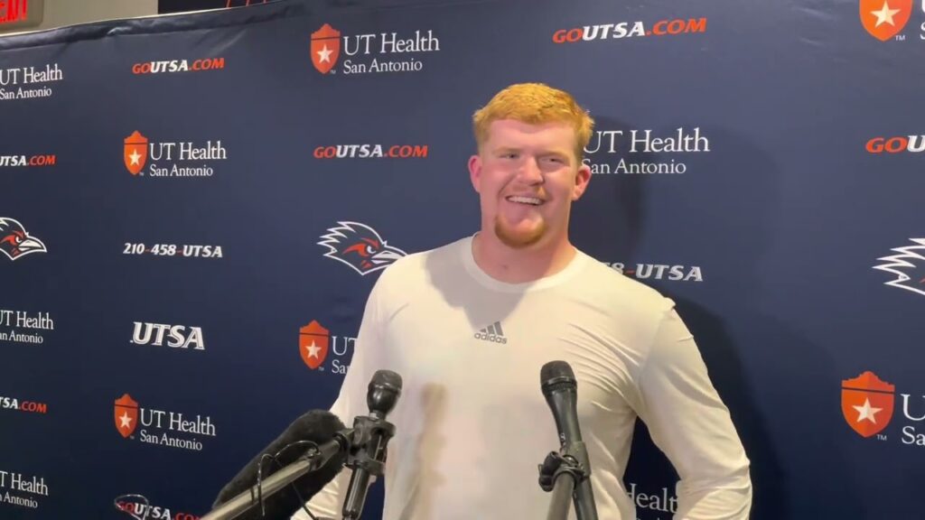 utsa ol walker baty post practice interview 10 18 22