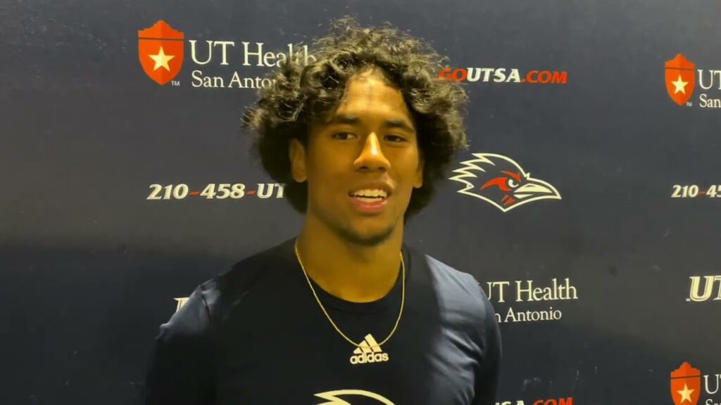 utsa safety jimmy wyrick post practice interview 9 4 24