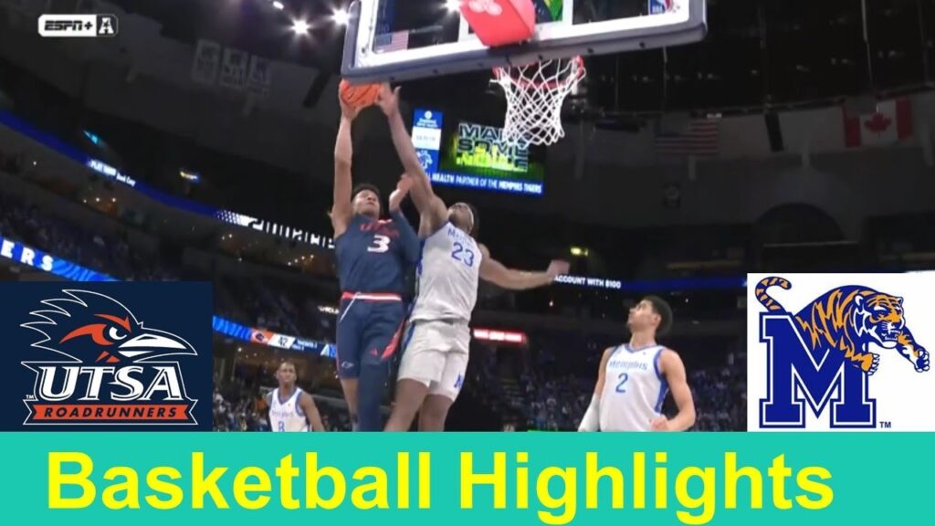 utsa vs 13 memphis basketball game highlights jan 10 2024