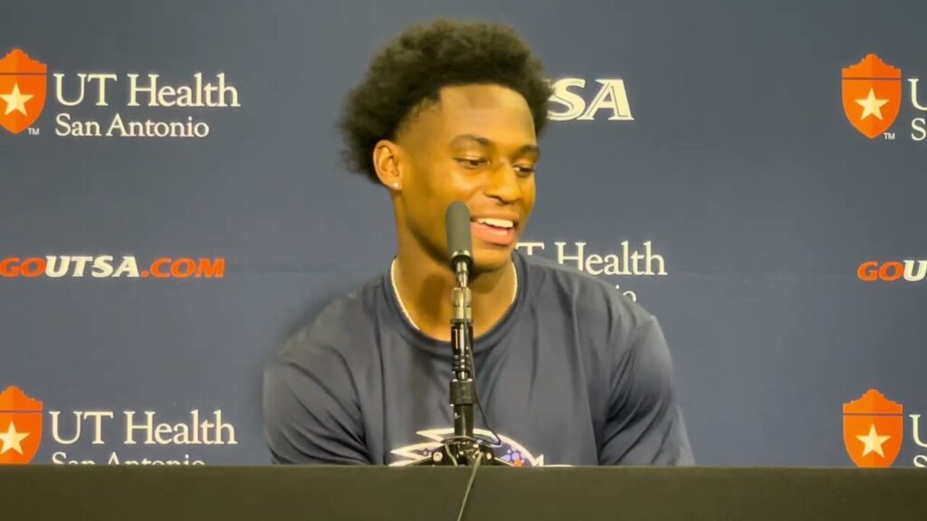 utsa wr devin mccuin postgame interview 45 7 win over hcu 9 21 24