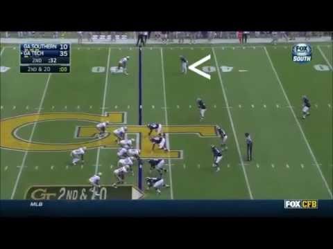 valdon cooper georgia southern football cb 2014 georgia tech game