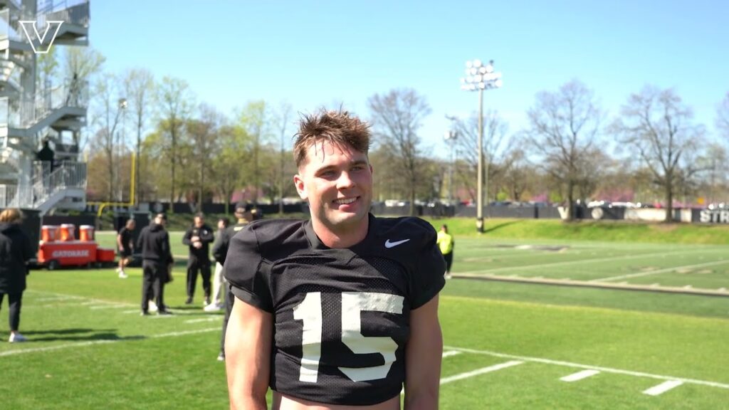 vandy football richie hoskins interview spring practice