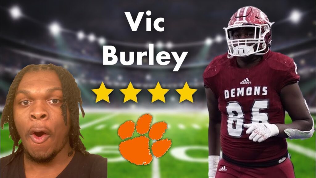 vic burley highlights reaction clemson football commit