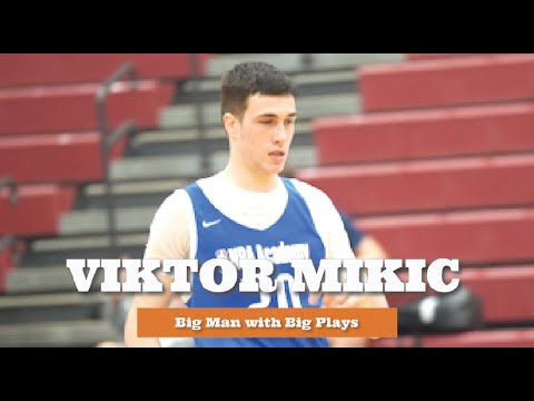 viktor mikic putting up big buckets against the elites at nba academy games