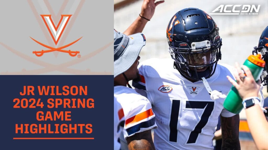 virginia wr jr wilson shows out in spring game