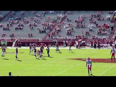 vito calvaruso first college career kickoff arkansas football f09f90bdf09f8f88